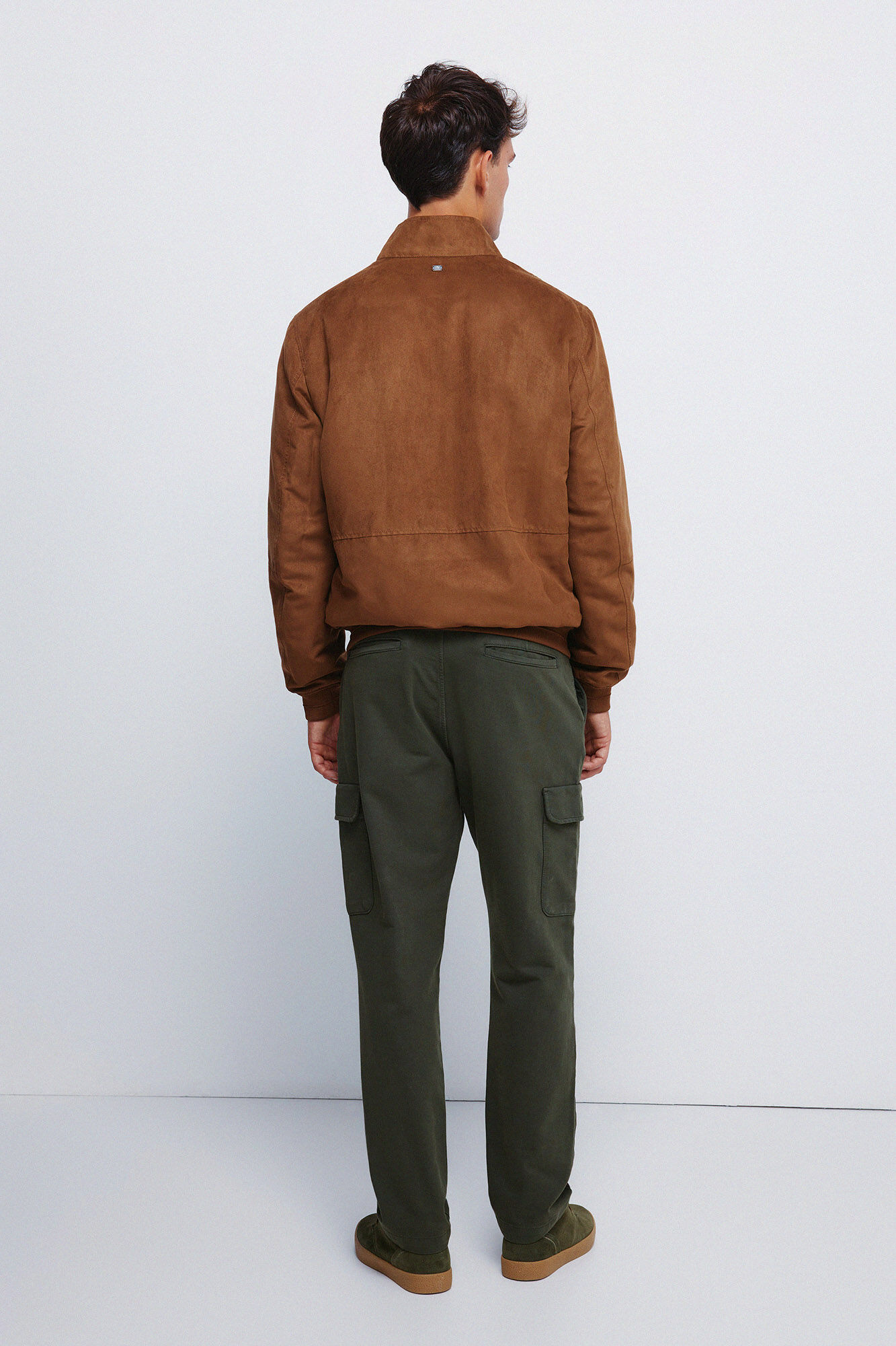 Springfield Pantal&oacute;n cargo de ajuste c&oacute;modo kaki