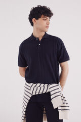 Springfield Polo estructura vertical regular fit marino
