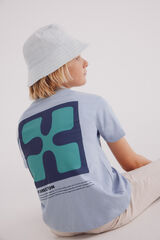 Springfield Kids Playera Puzzle niño azul