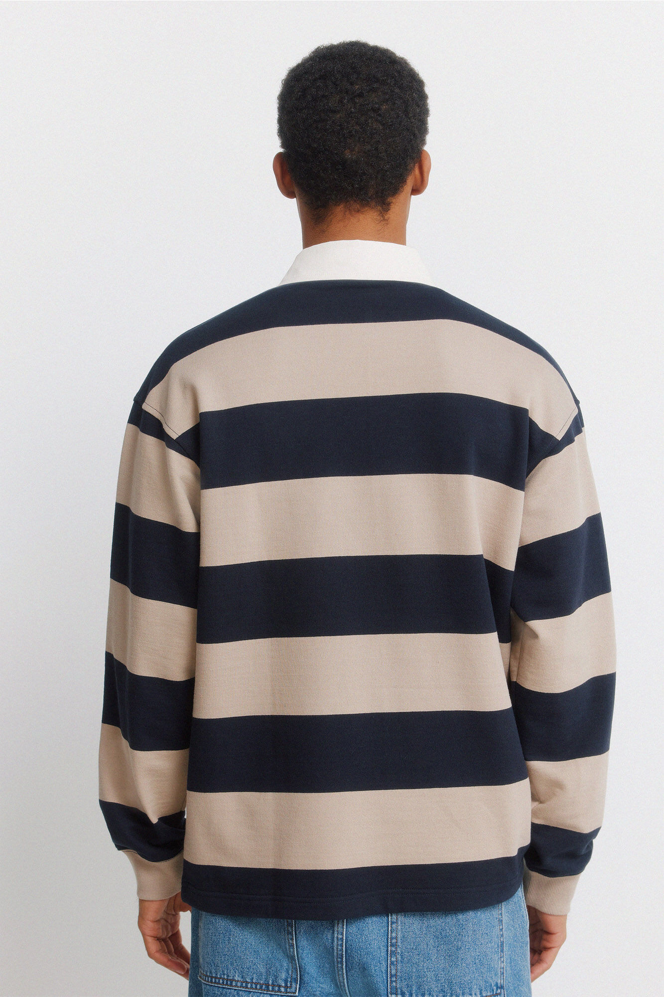 Springfield Polo rugby manga larga a rayas azul