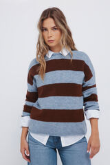 Springfield Jersey de rayas anchas azul