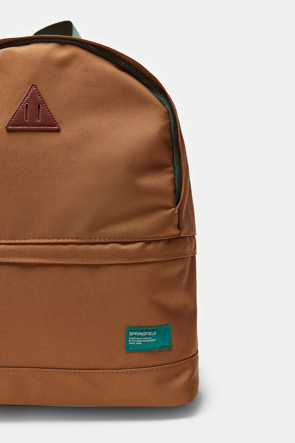 Springfield Mochila básica monocolor nude