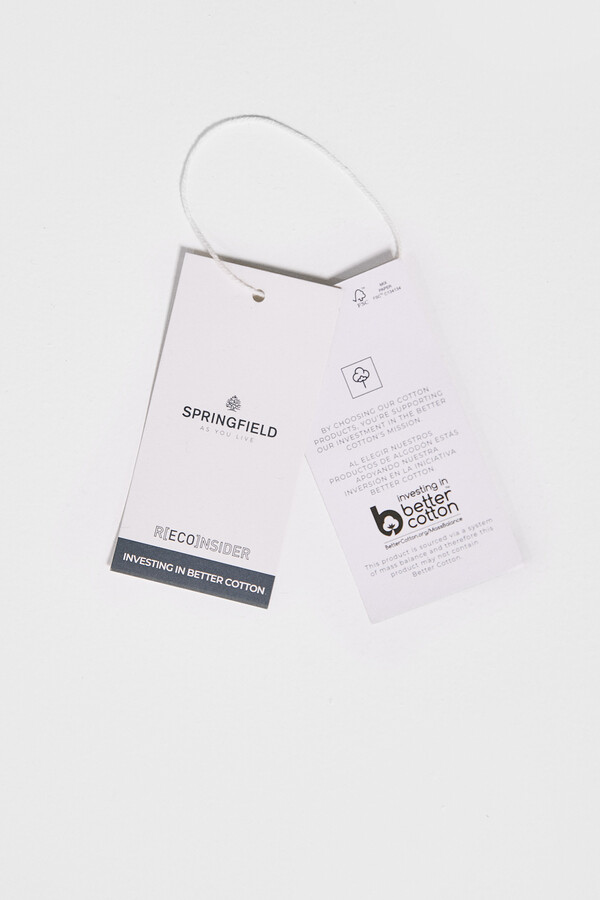 Springfield Camisa estructura color azulado