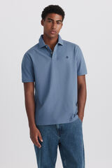Springfield Polo de piqu&eacute; b&aacute;sico Springfield regular fit azul
