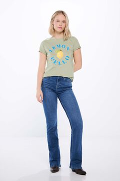 Springfield Playera gráfica frutas verde
