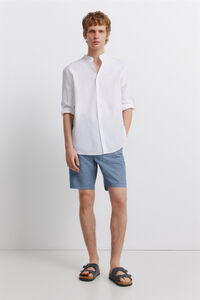 Springfield Bermudas de lino comfort slim fit