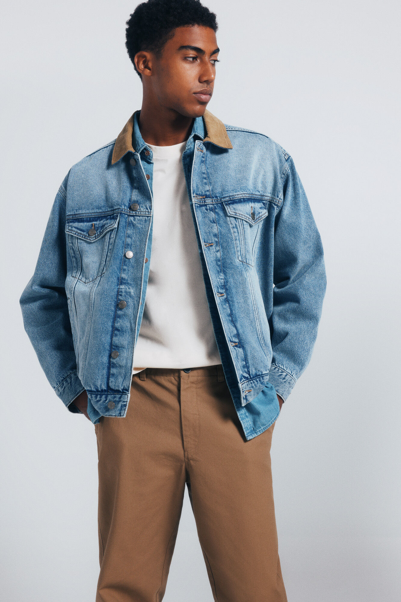 Springfield Pantal&oacute;n chino canvas straight fit beige