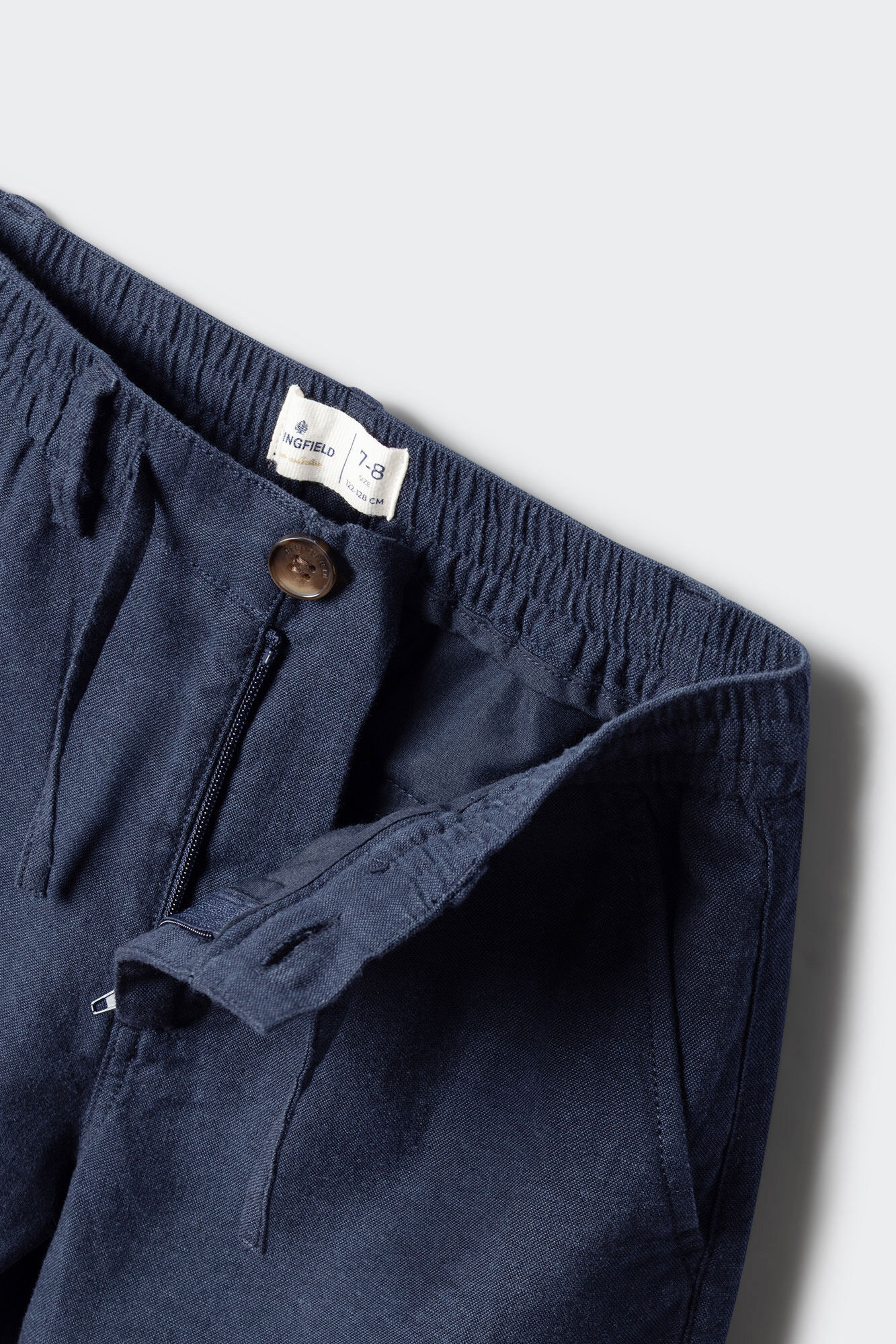 Springfield Kids Pantal&oacute;n para ni&ntilde;o de lino azul