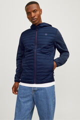 Jack & Jones Chamarra acolchada combinada azul