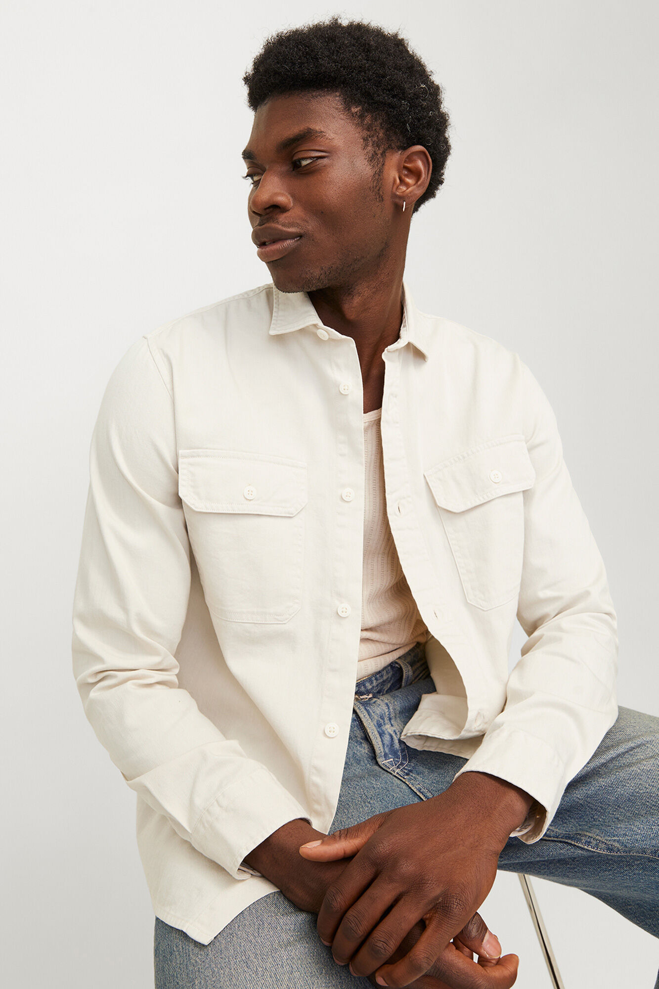 Jack & Jones Camisa de sarga regular fit