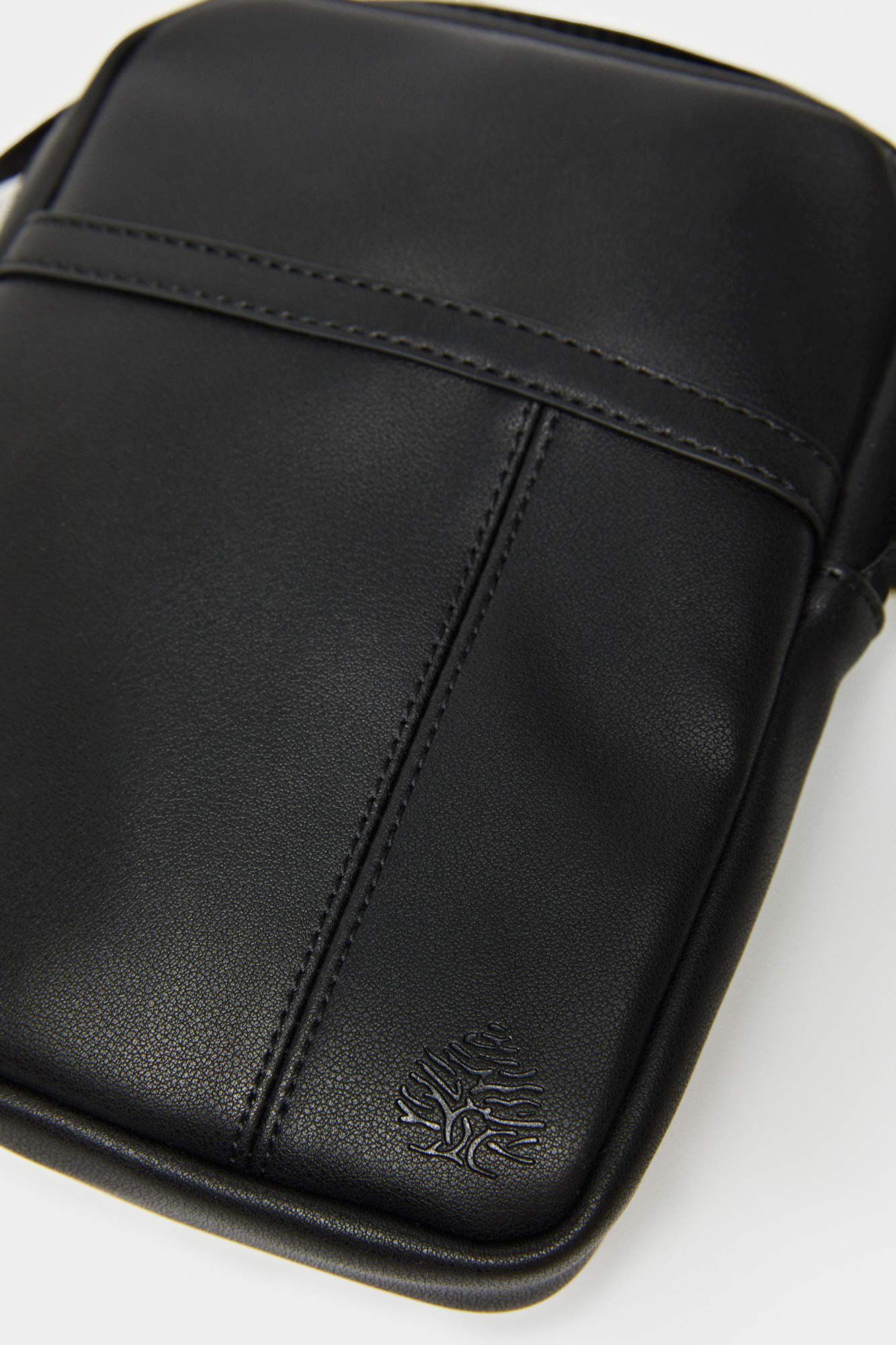 Springfield Bolso peque&ntilde;o cruzado efecto piel negro