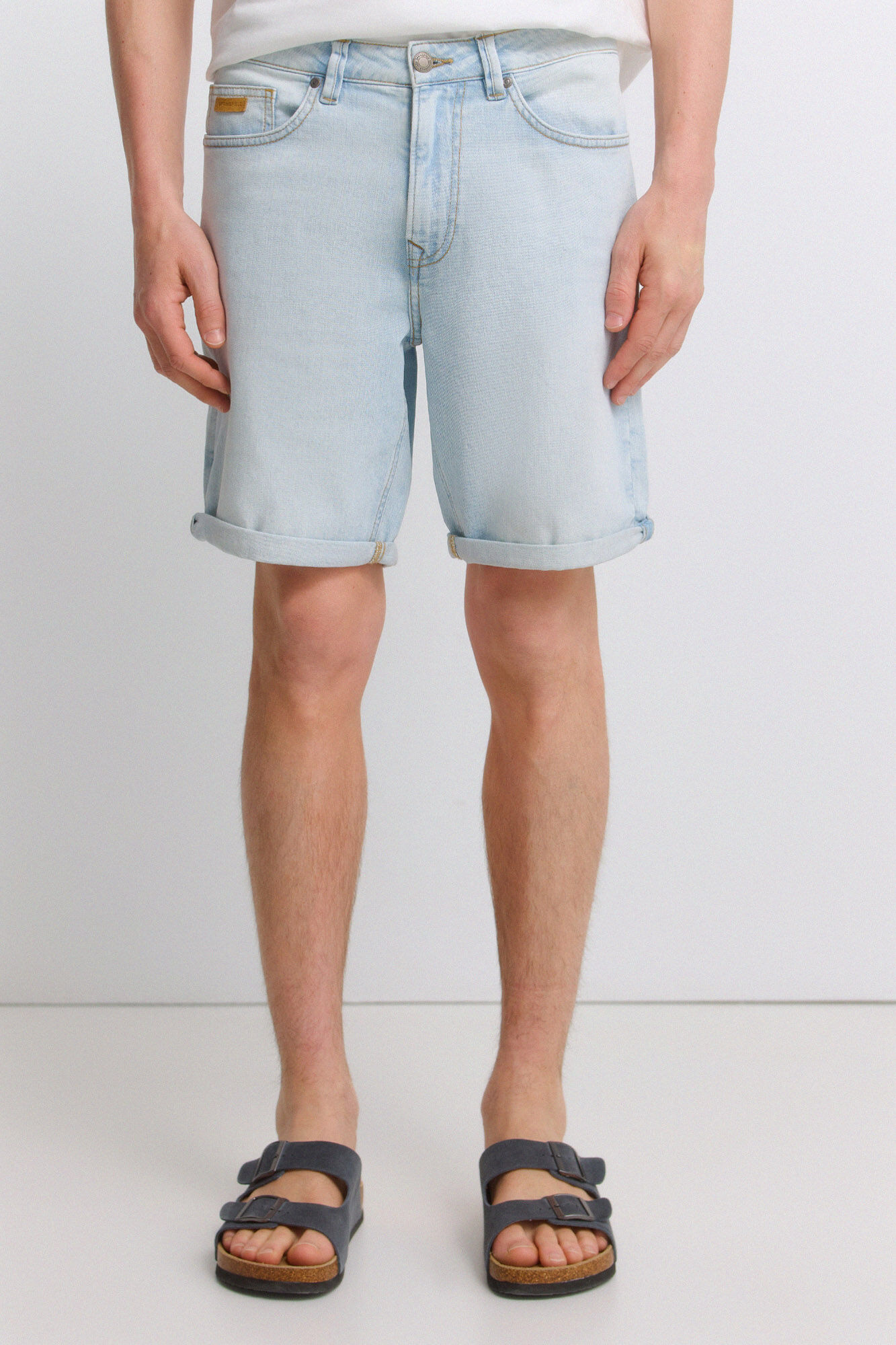 Springfield Bermudas de mezclilla ultra ligera slim fit