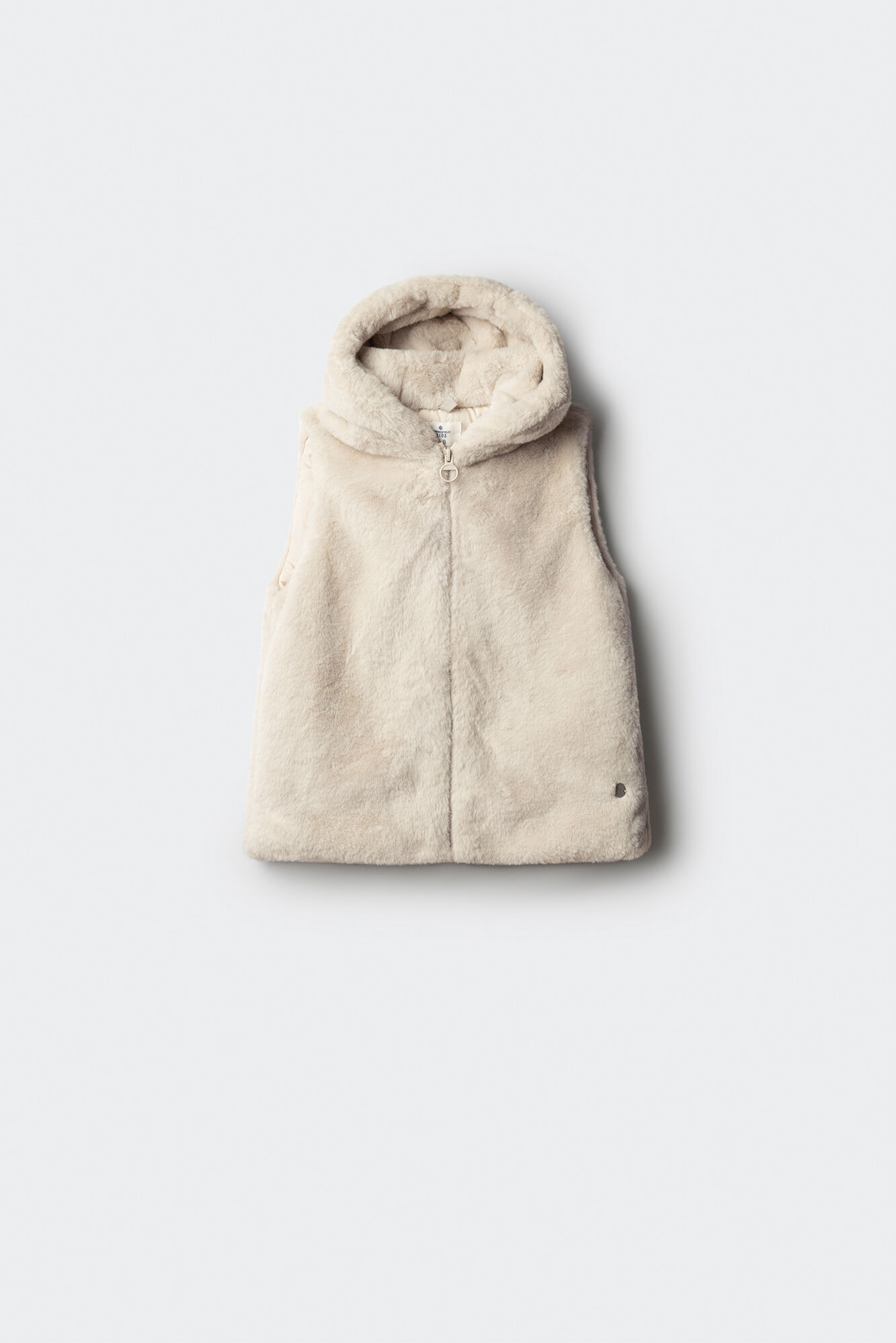 Springfield Kids Chaleco de piel para ni&ntilde;a beige