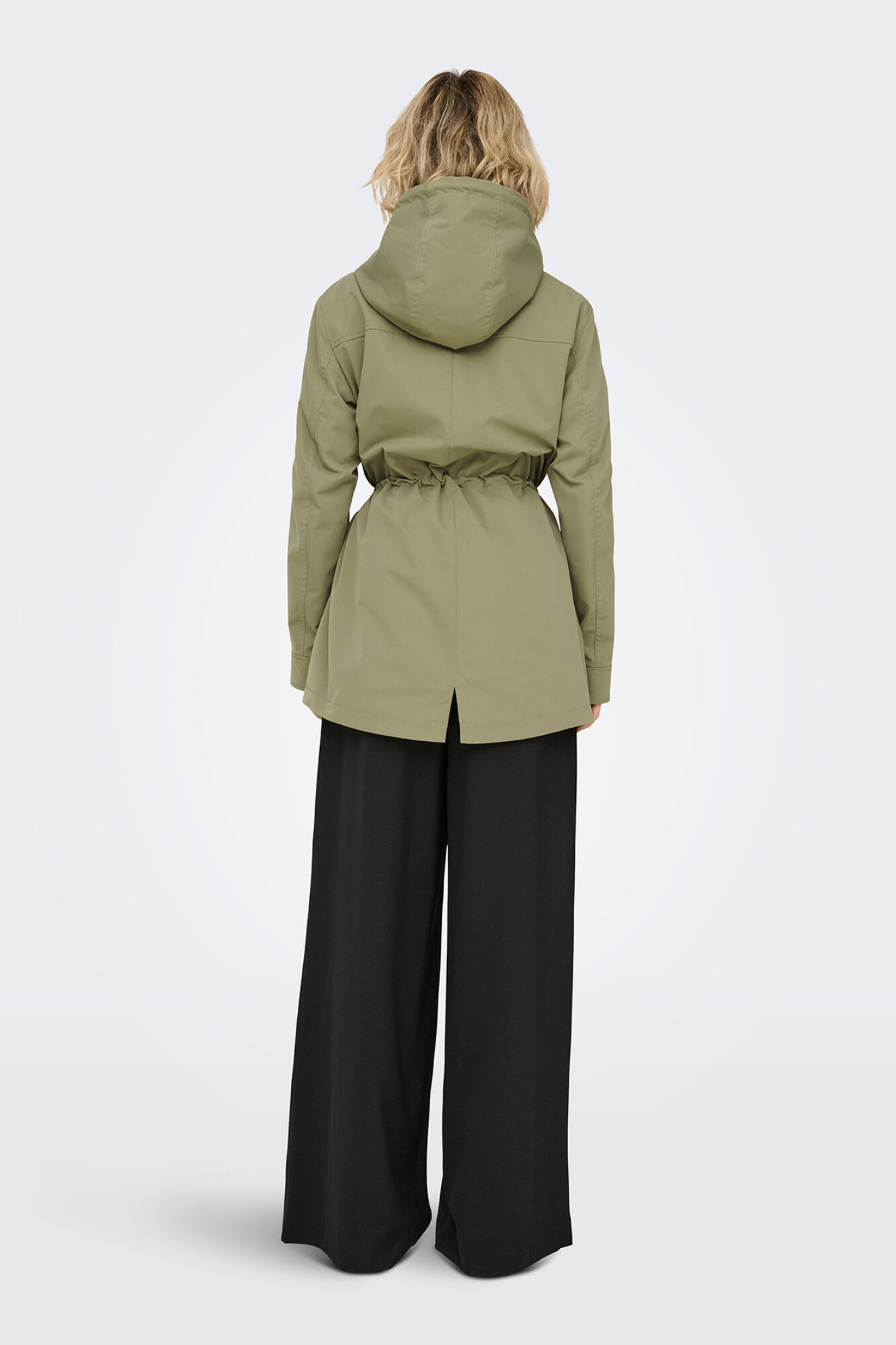 Only Parka con capucha kaki