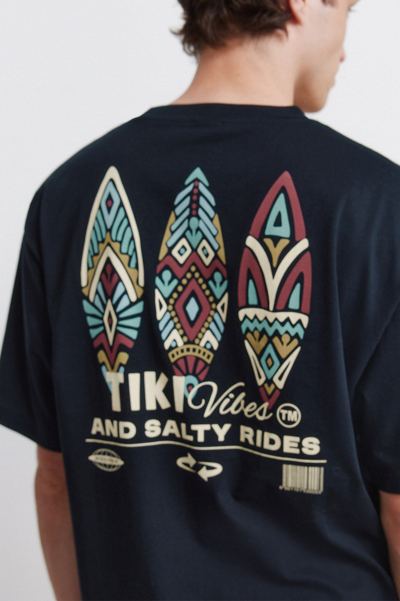 Springfield Playera tiki vibes azul