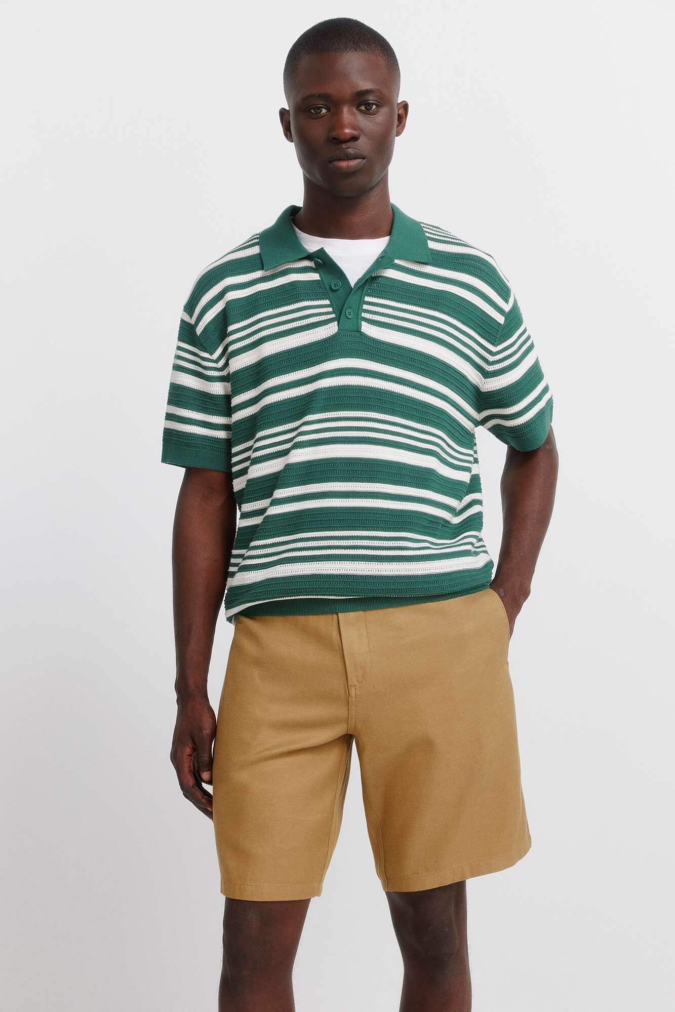 Springfield Bermudas ligeras de ajuste c&oacute;modo beige