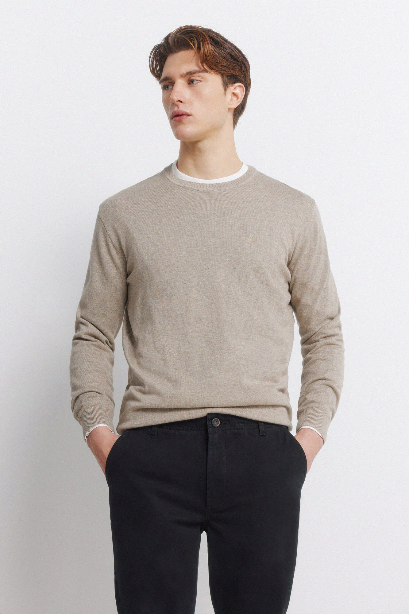 Springfield Pantal&oacute;n chino skinny fit negro