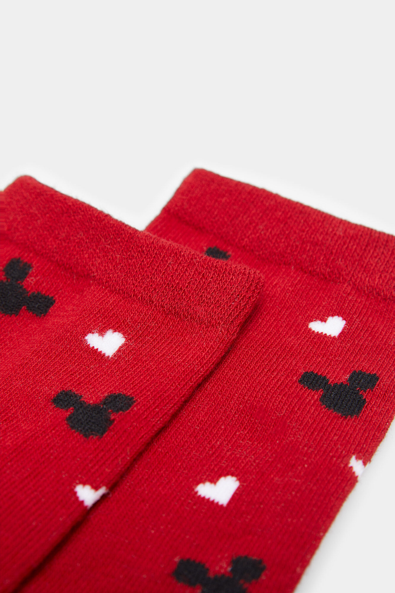 Springfield Calcet&iacute;n Cabezas Mickey rojo