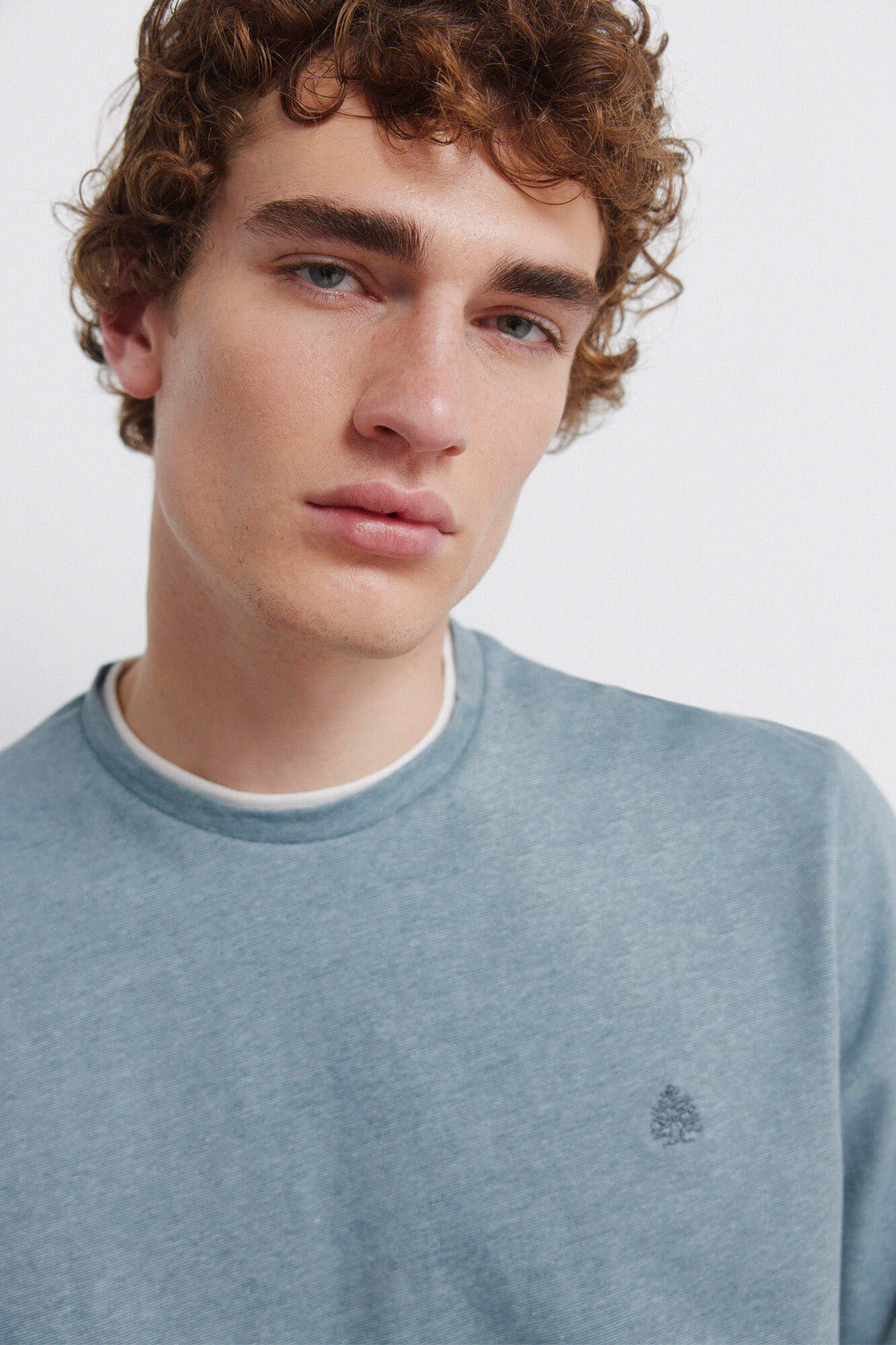 Springfield Camiseta manga larga doble microraya