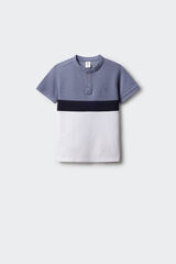 Springfield Polo block color niño azul tinta