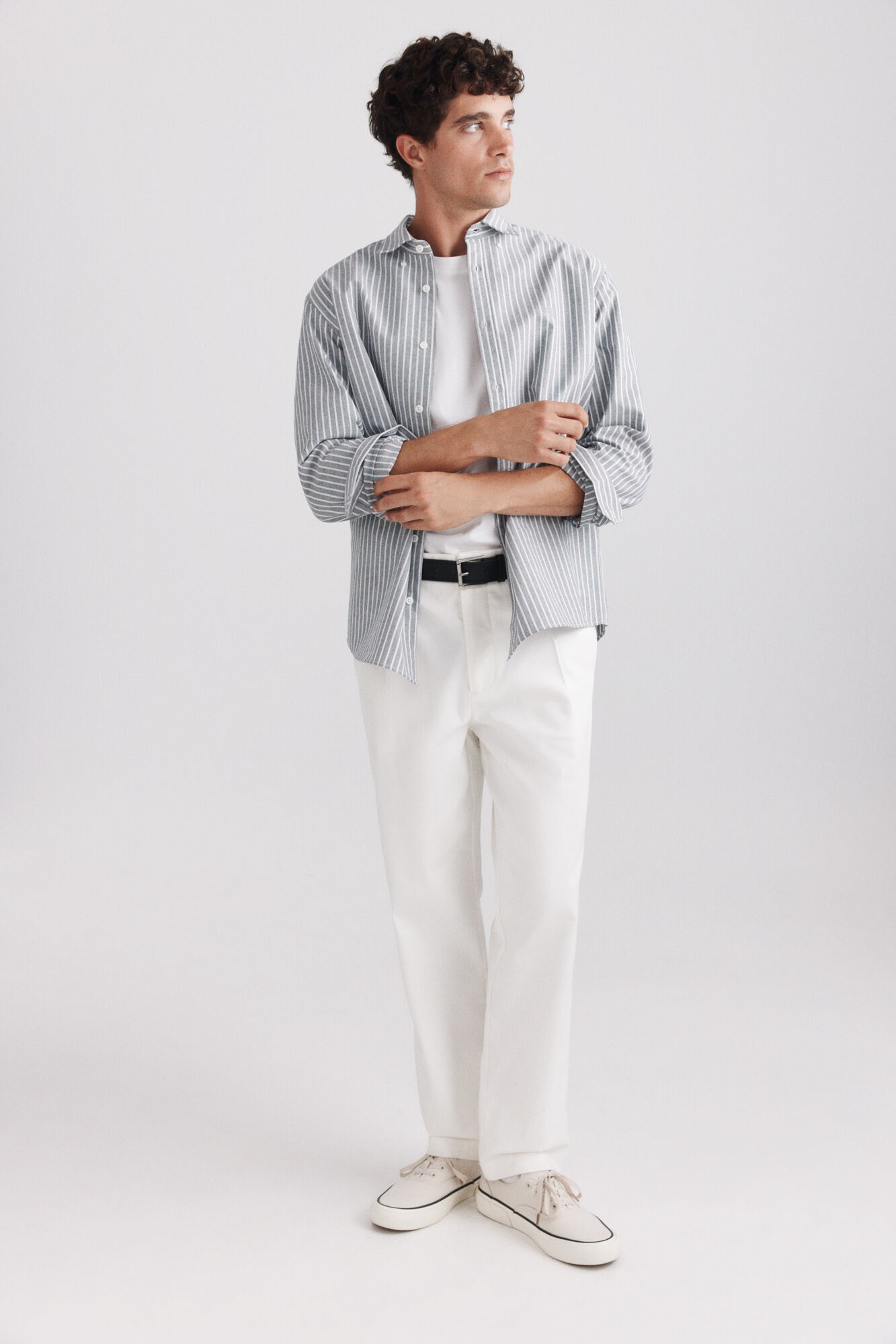 Springfield Camisa oxford de rayas