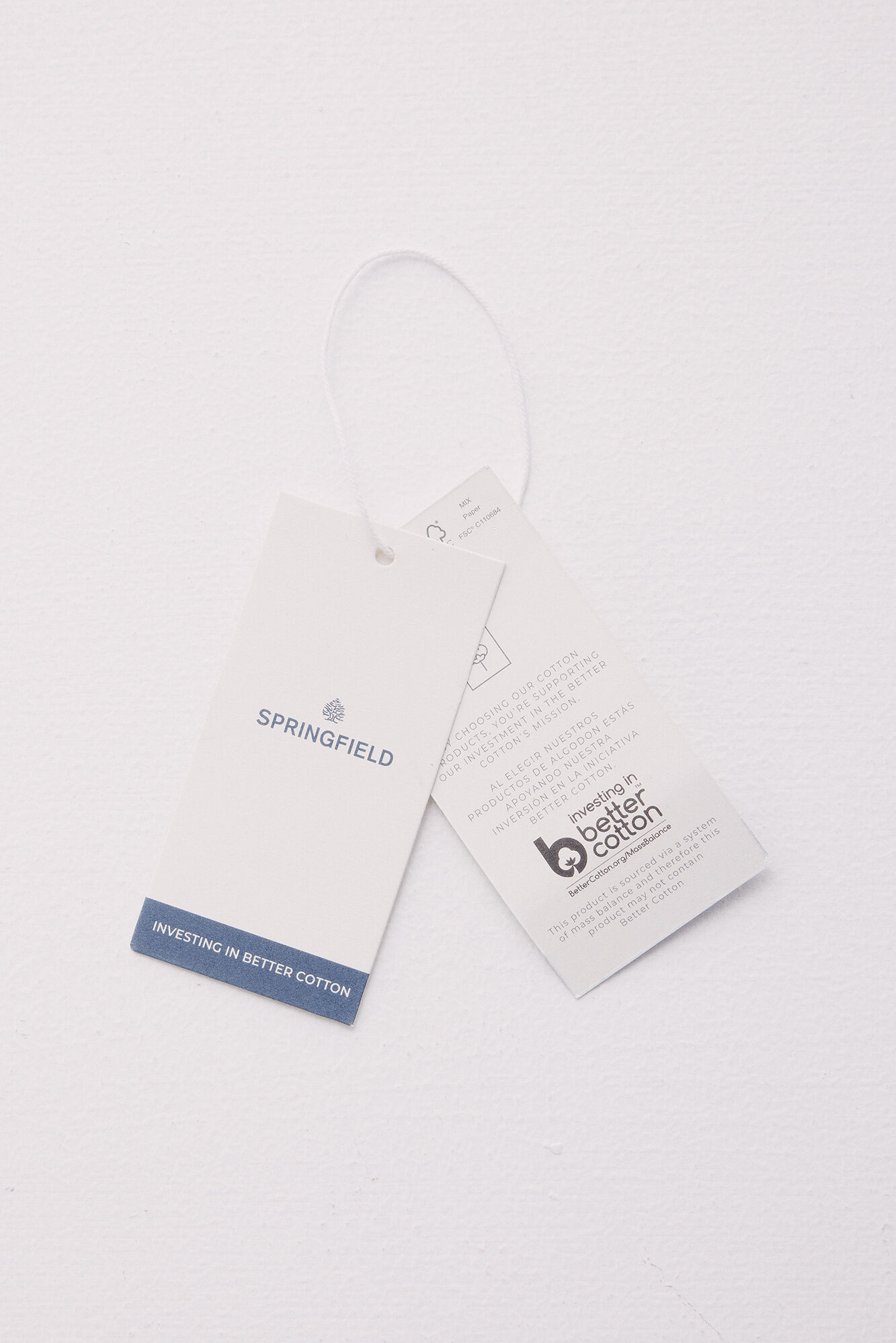 Springfield Camisa cotton slub rayas verde