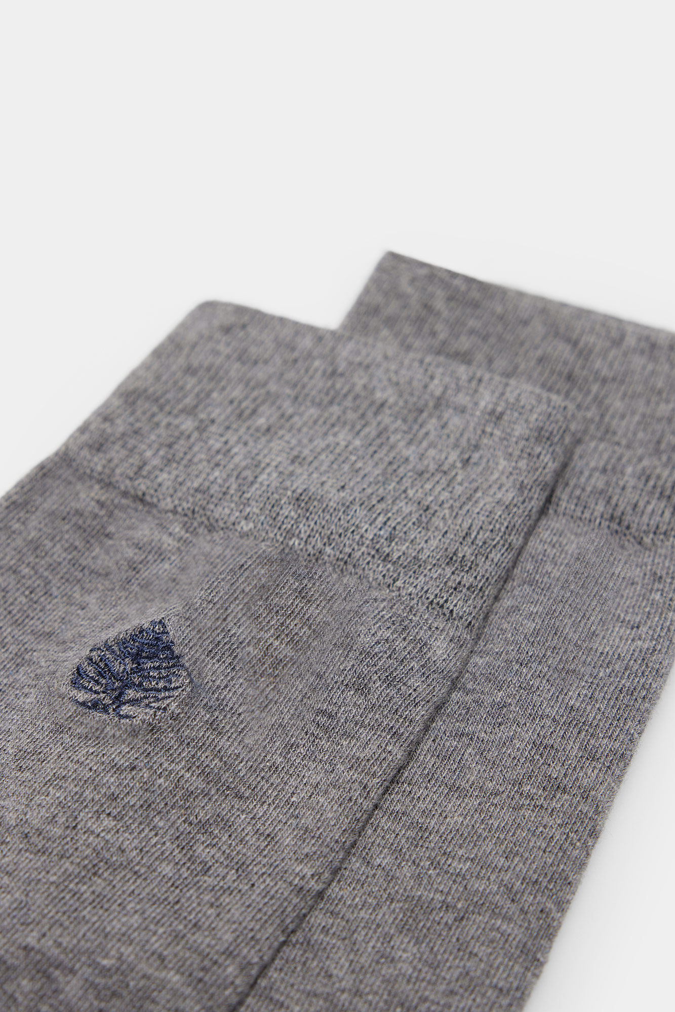 Springfield Calcet&iacute;n b&aacute;sico logo bordado gris