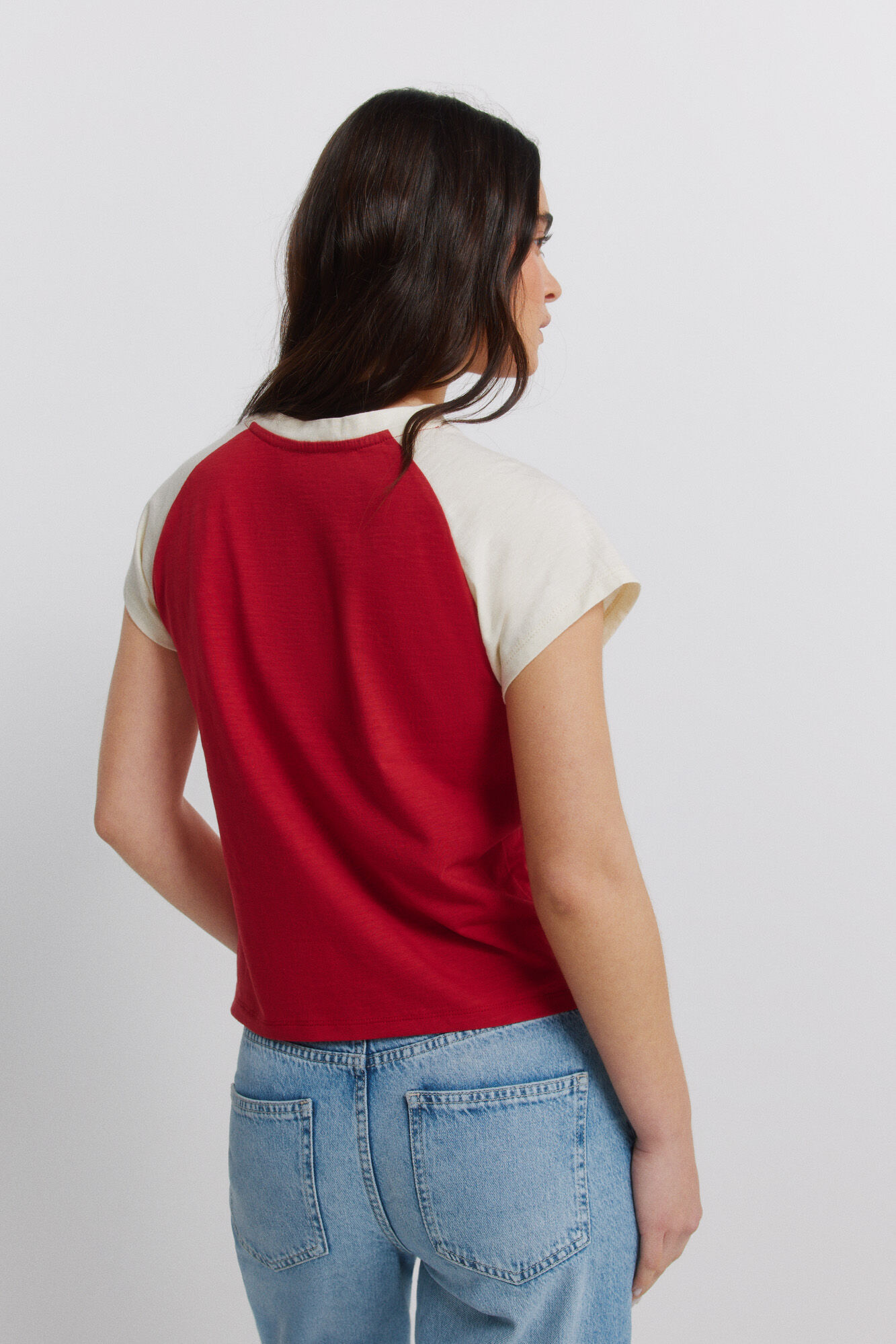 Springfield Playera de algod&oacute;n "rodeo" rojo