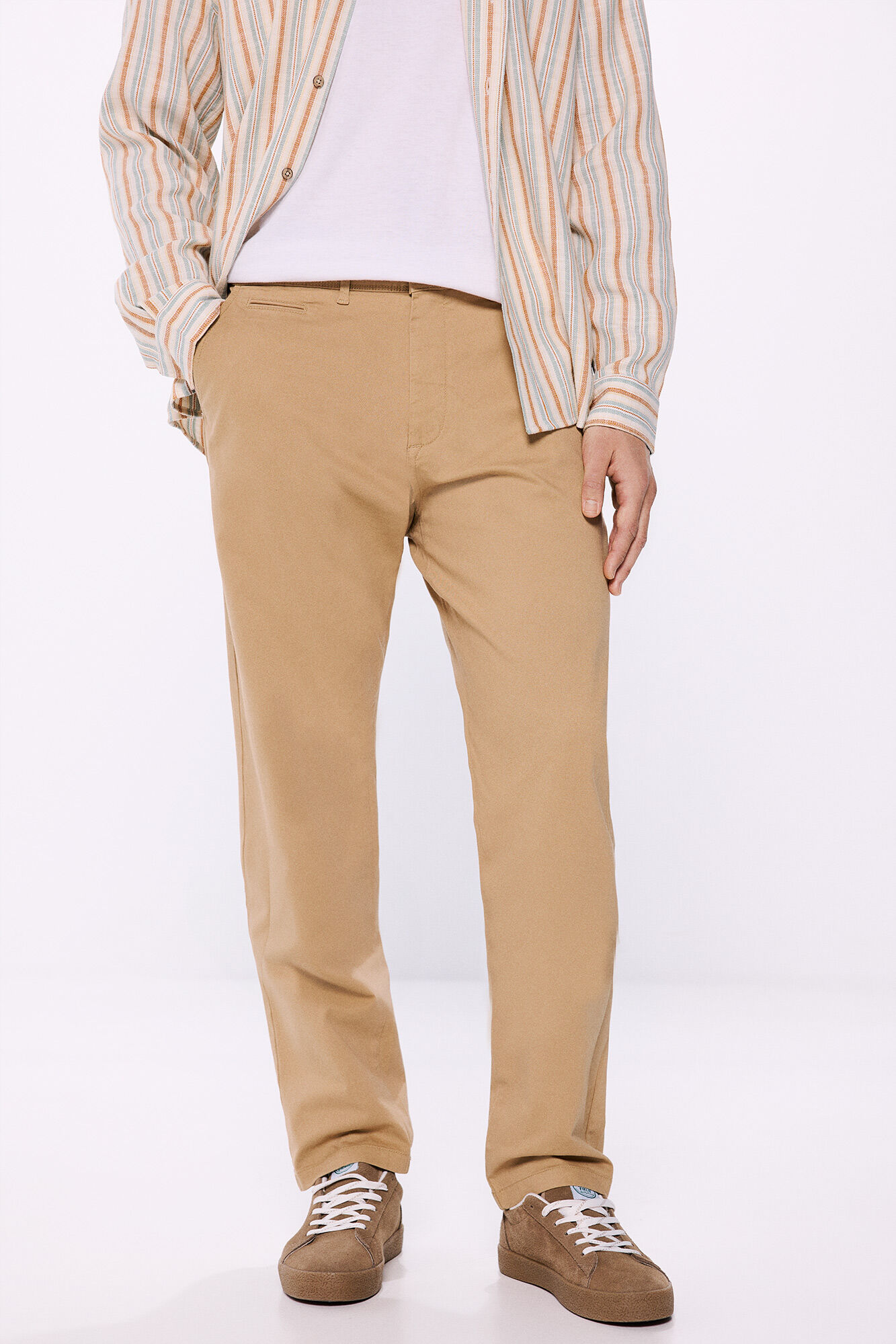 Springfield Pantal&oacute;n chino regular fit beige