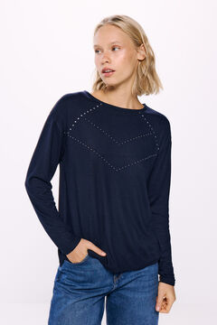 Springfield Playera tachuelas delantero azulado