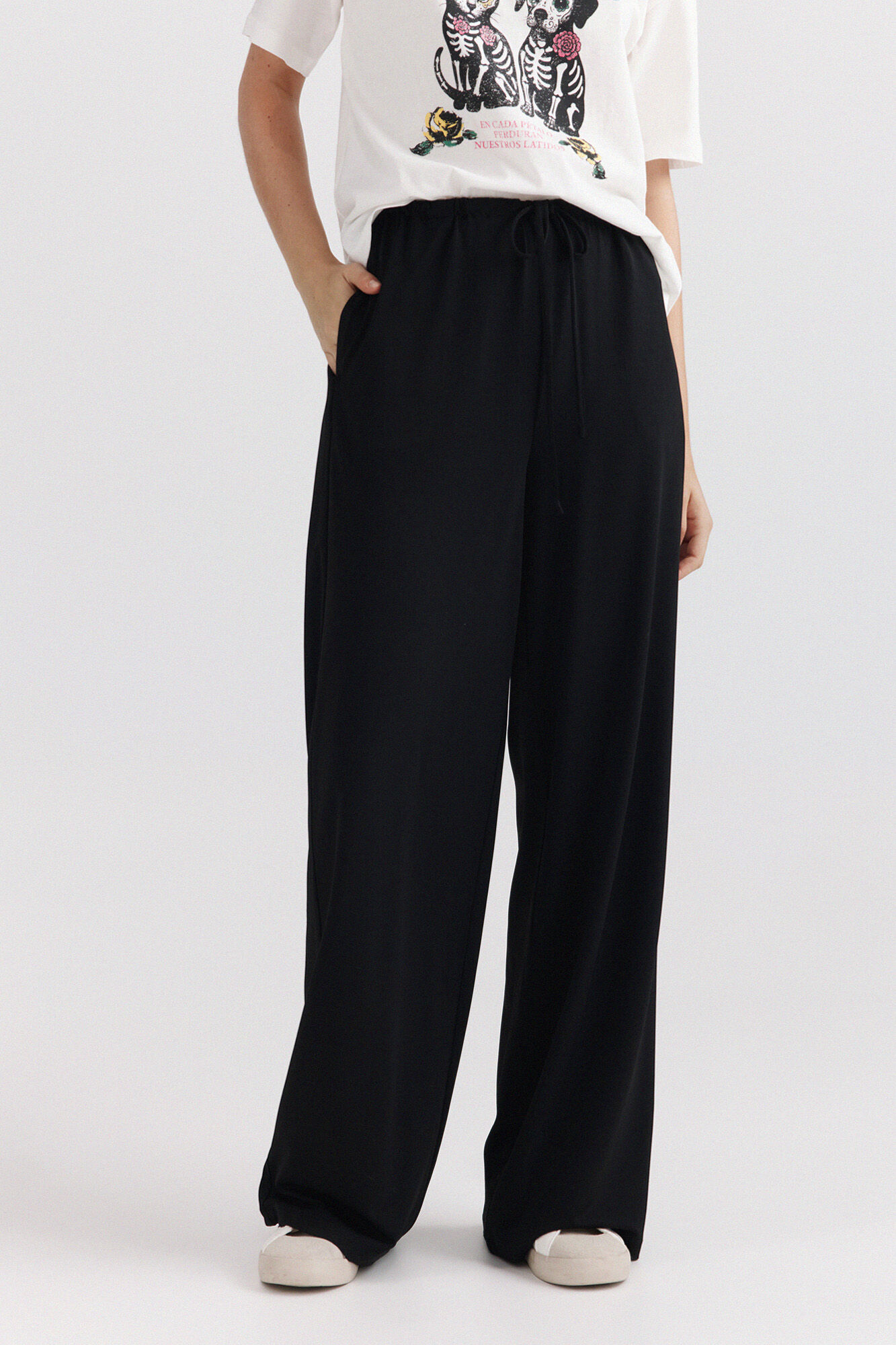 Springfield Pantal&oacute;n fluido de viscosa