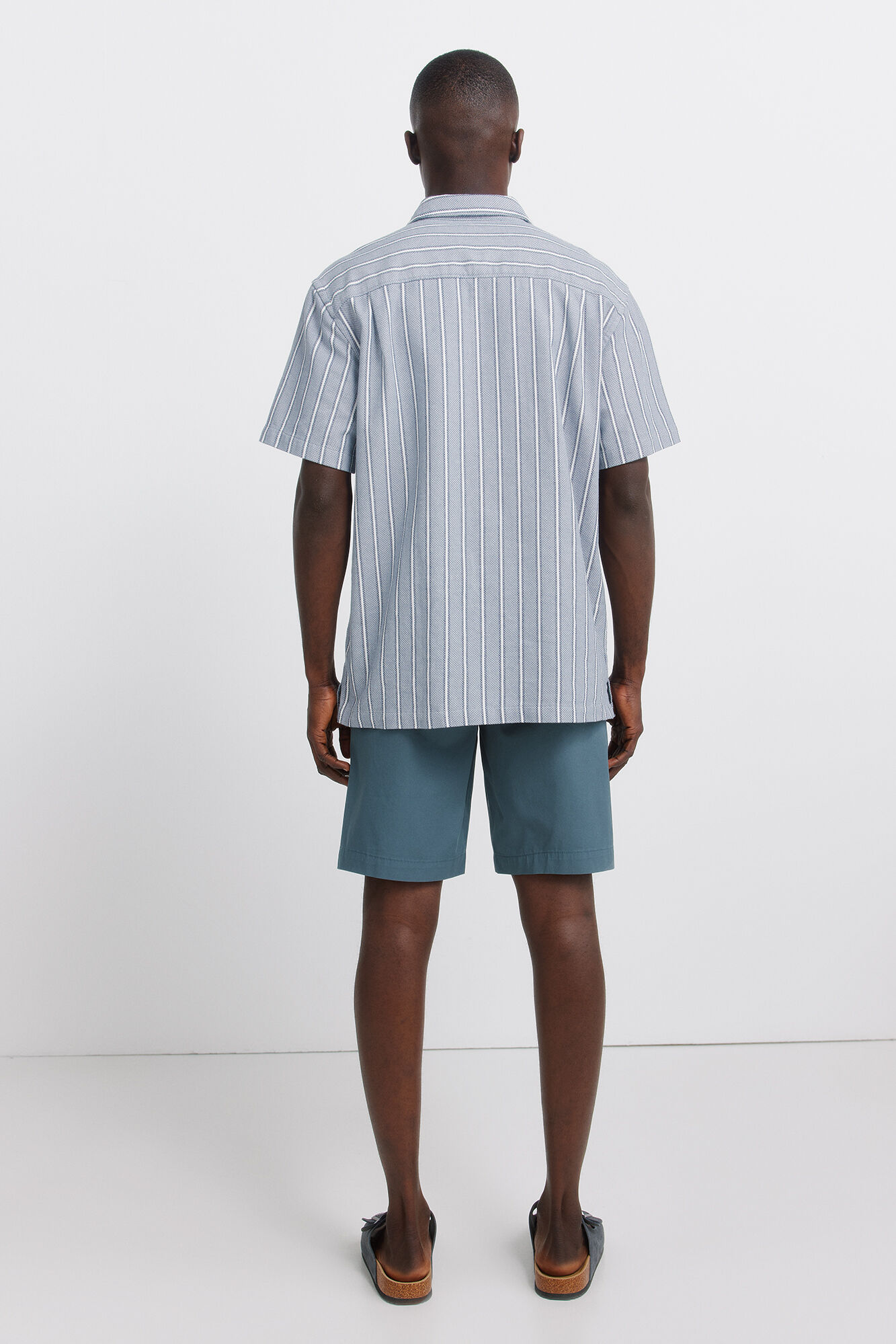 Springfield Bermudas color comfort fit azul