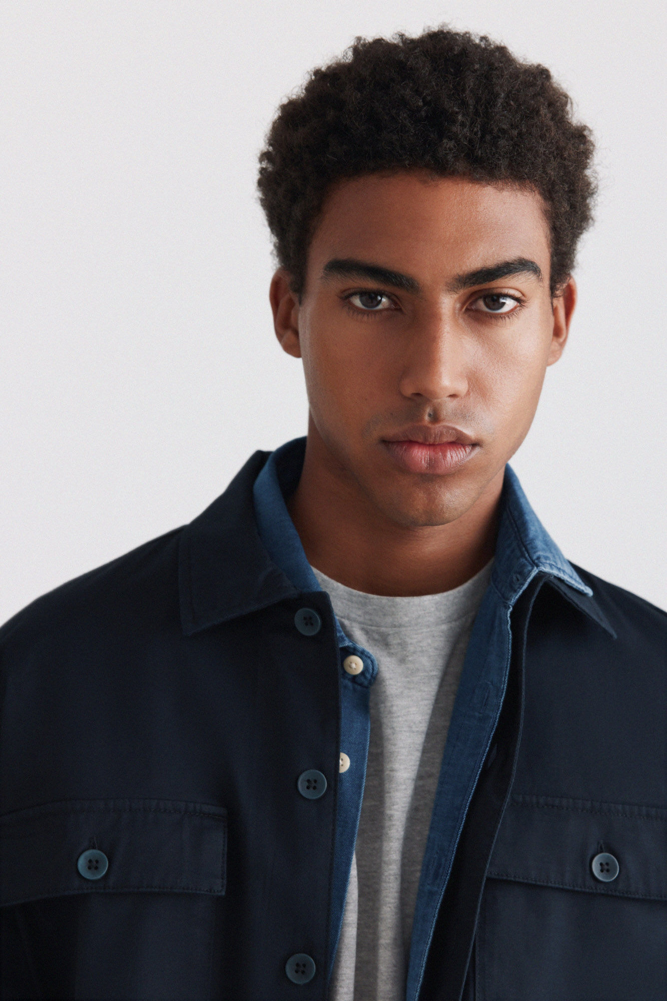 Springfield Sobrecamisa oversize fit azul