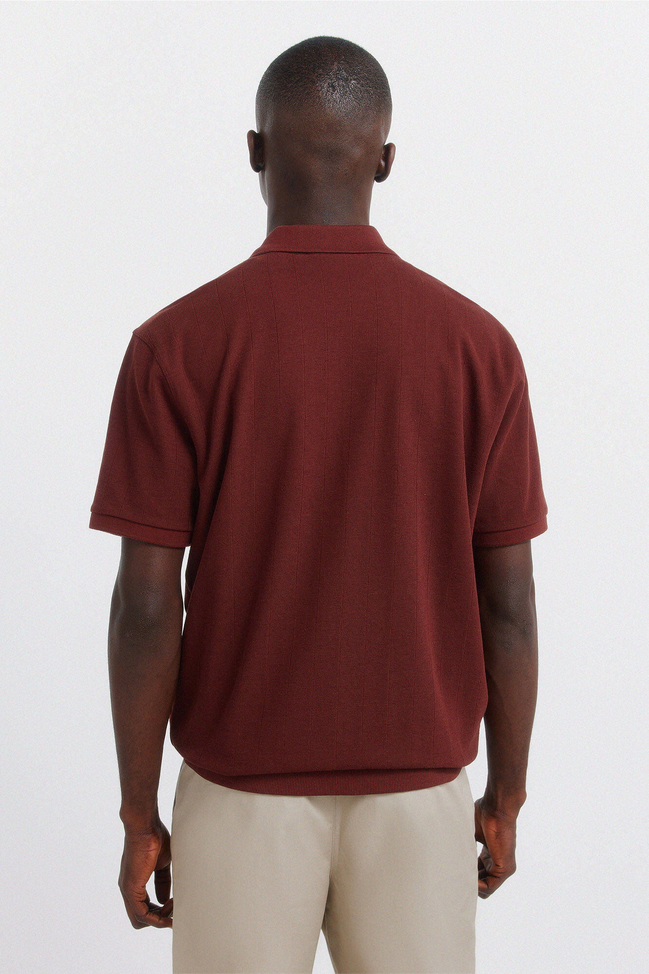 Springfield Polo de estructura regular fit naranja