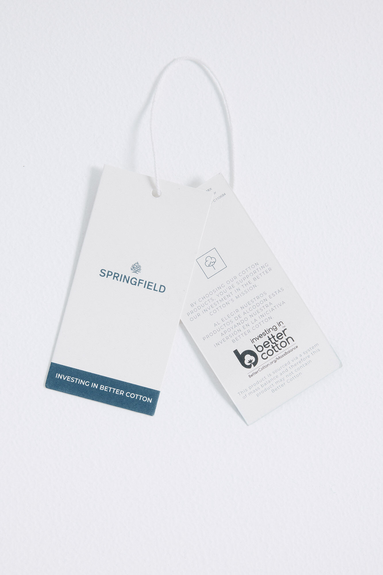 Springfield Sudadera bordado espalda gris