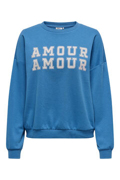 Springfield Sudadera de manga larga y cuello redondo azul tinta