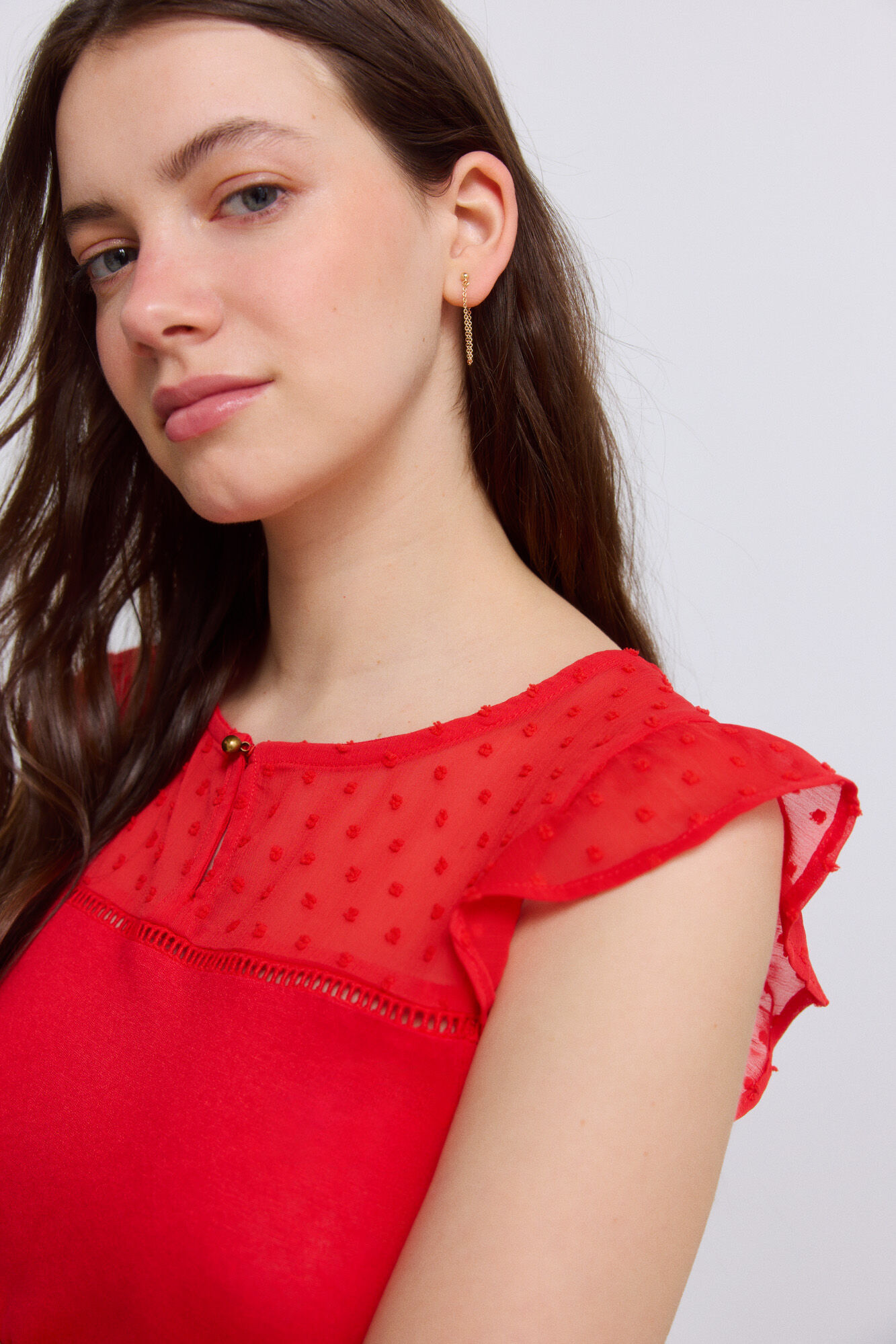 Springfield Playera bimateria plumet&iacute;
