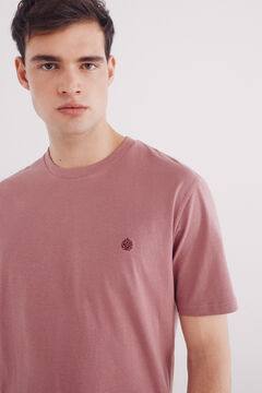 Springfield Playera básica cuello redondo naranja