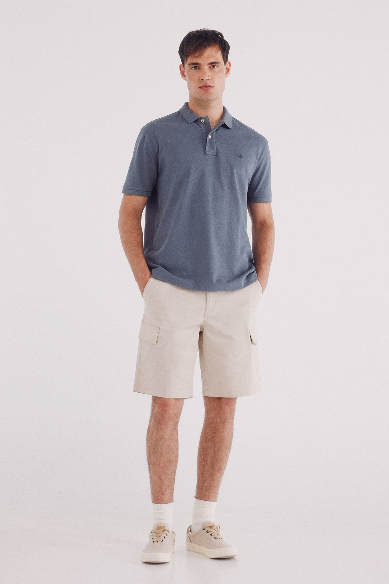 Springfield Polo piqu&eacute; b&aacute;sico regular fit azul