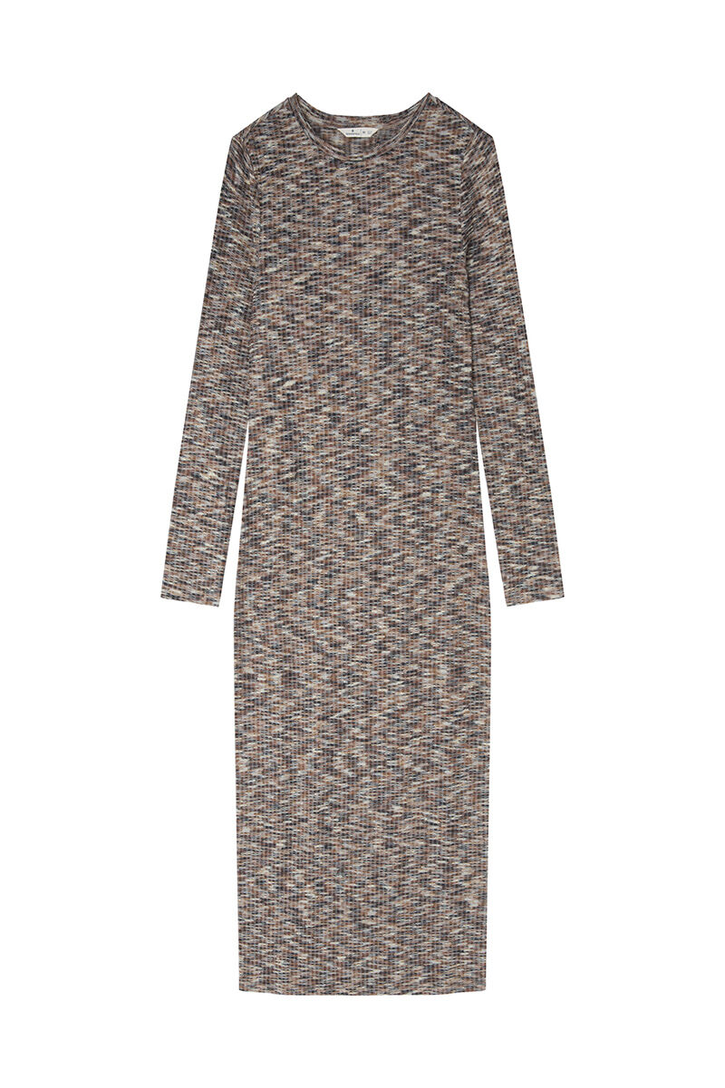 Springfield Vestido midi tubo estampado