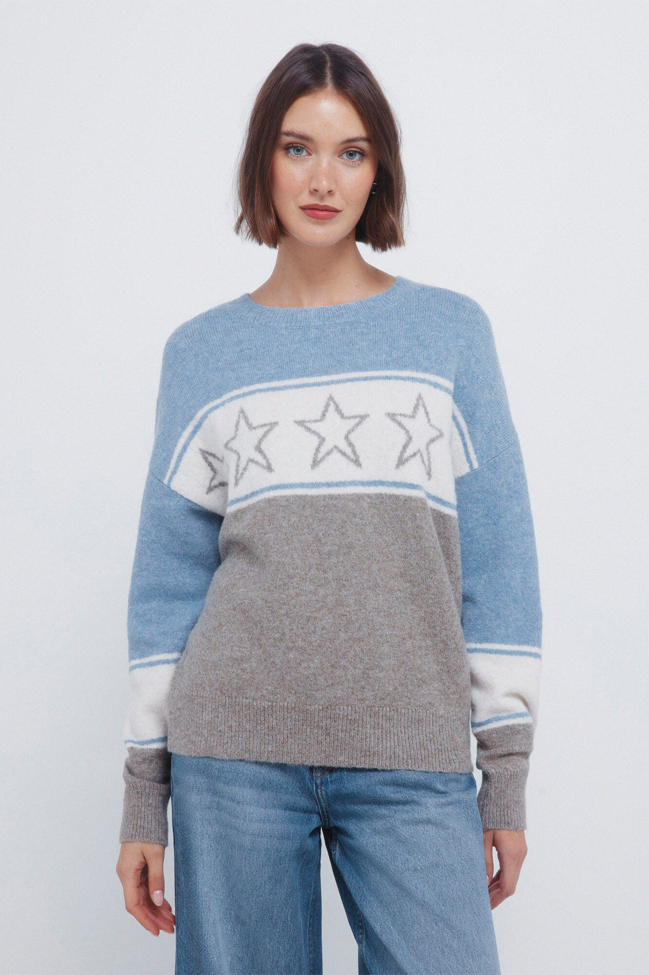 Springfield Jersey de intarsia de estrellas