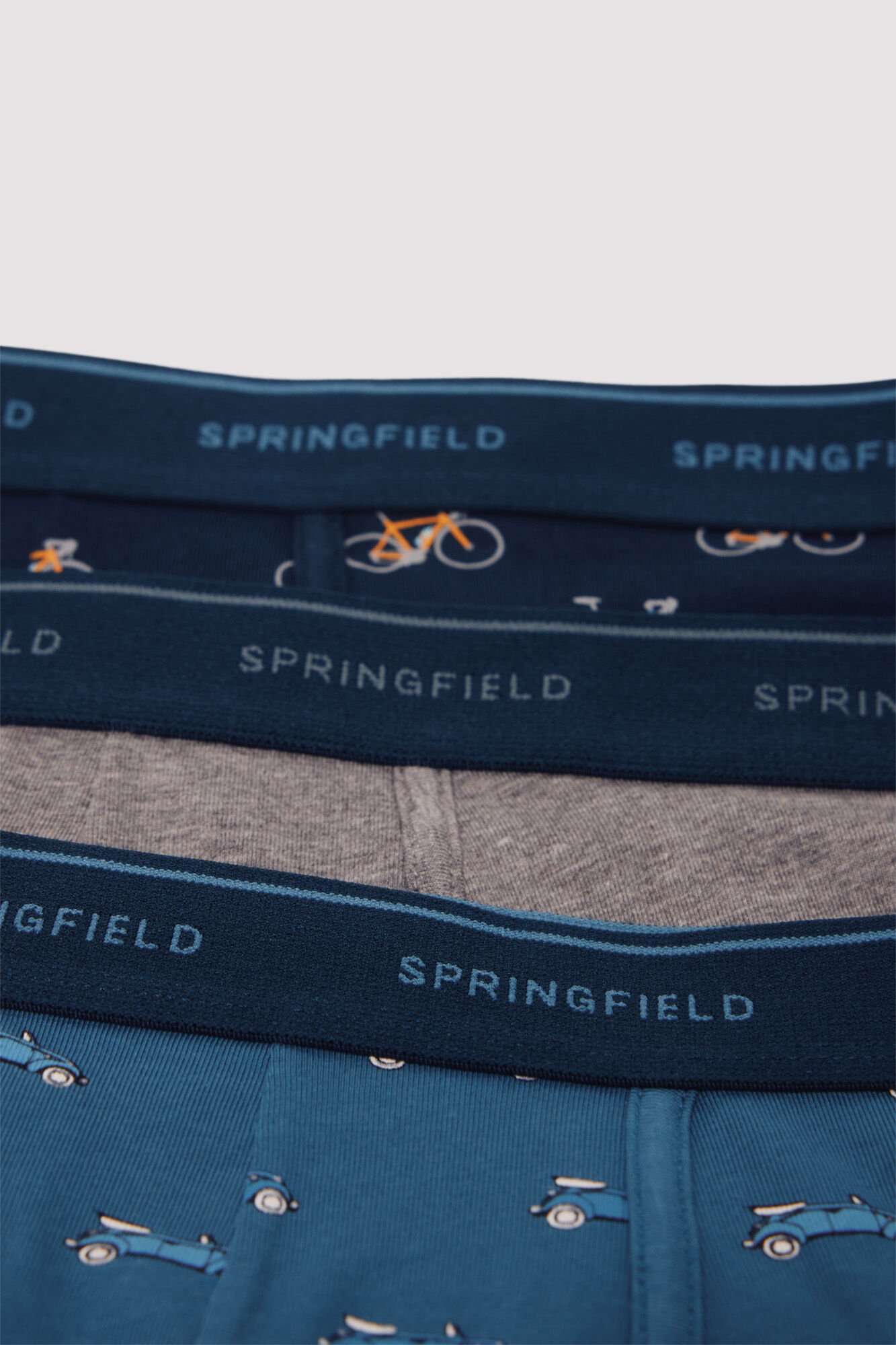 Springfield Pack 3 b&oacute;xeres veh&iacute;culos azul