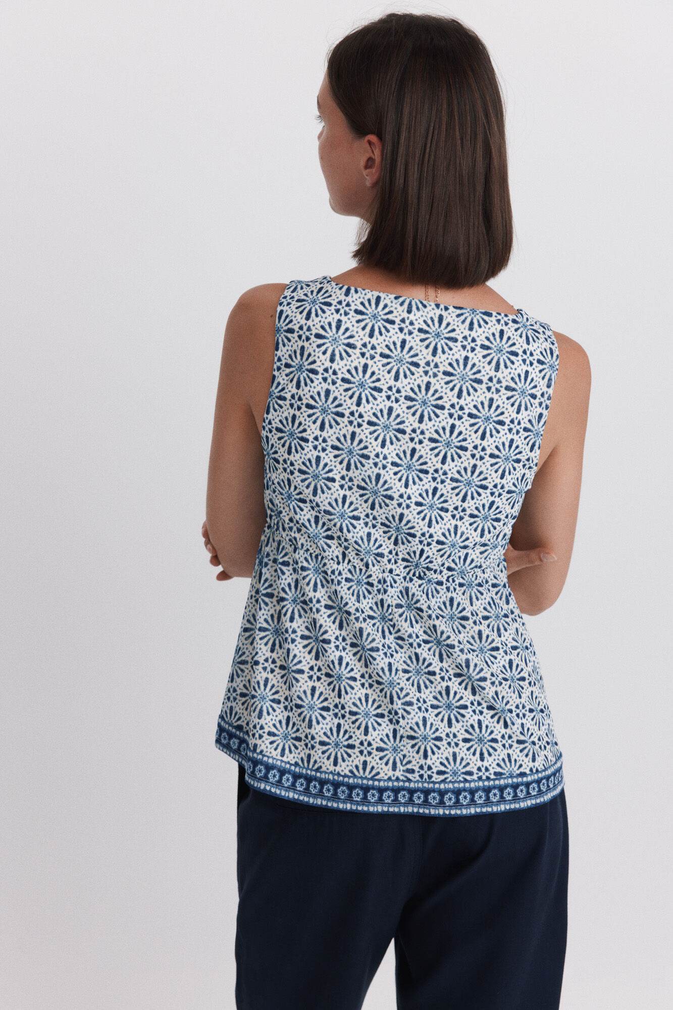 Springfield Top estampado cenefa