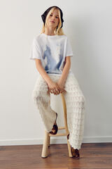 Springfield Kids Pantal&oacute;n para ni&ntilde;a de crochet marfil