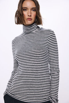 Springfield Playera cuello vuelto negro