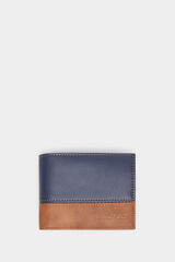 Springfield Monedero efecto piel bicolor café
