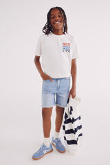 Springfield Bermudas denim niño azul indigo