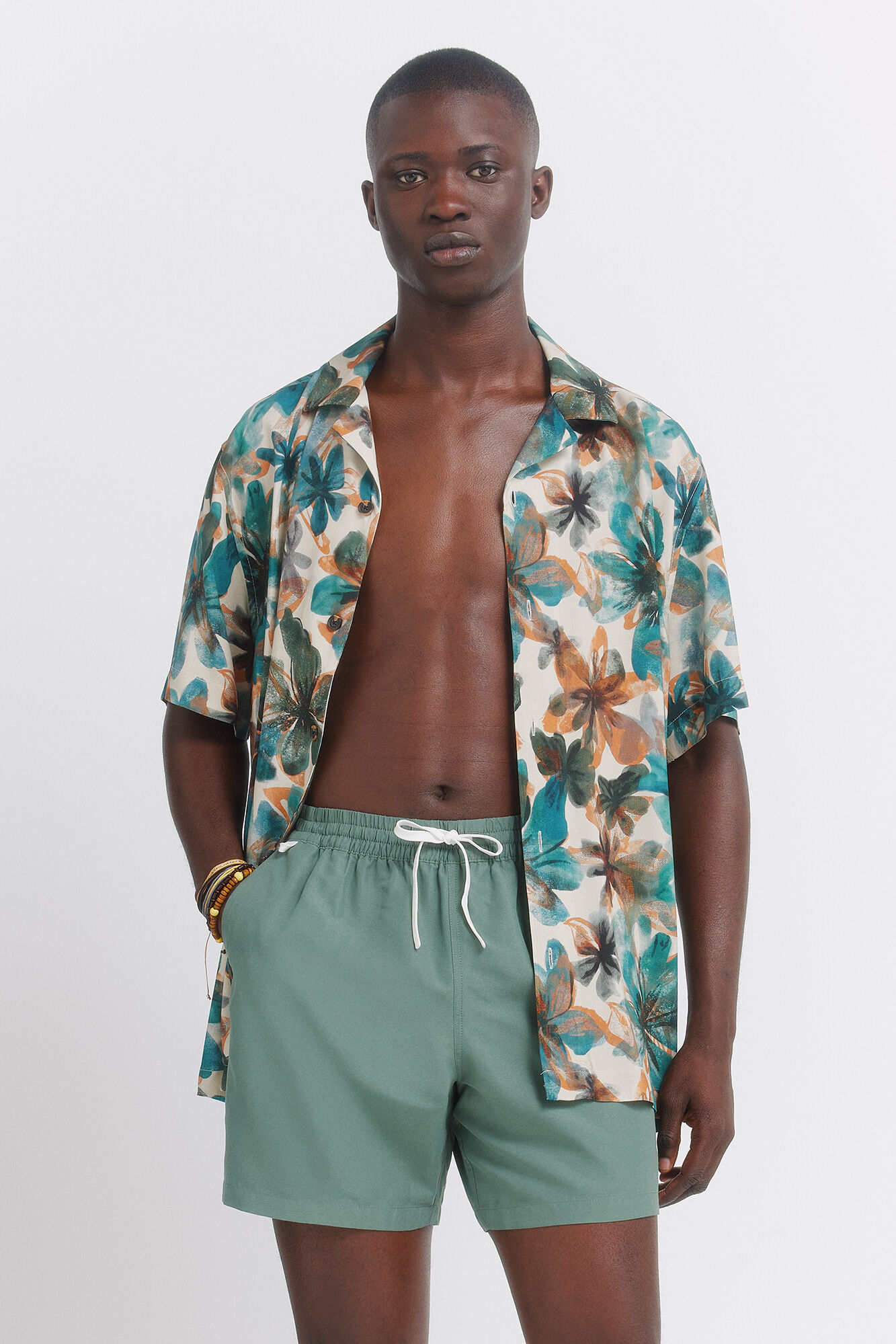 Springfield Traje de ba&ntilde;o liso verde