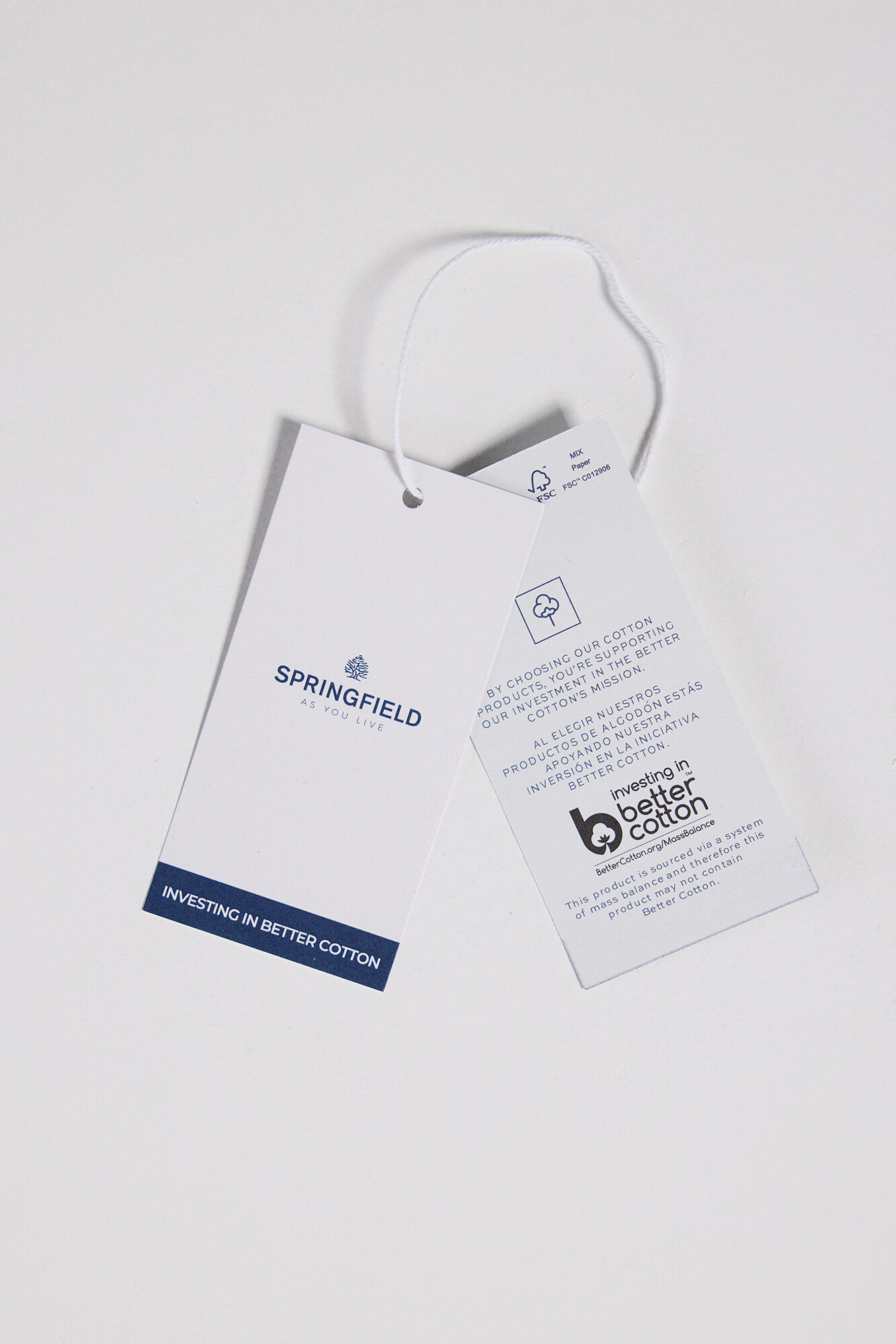 Springfield Blusa Bordados Volantes Hombros natural