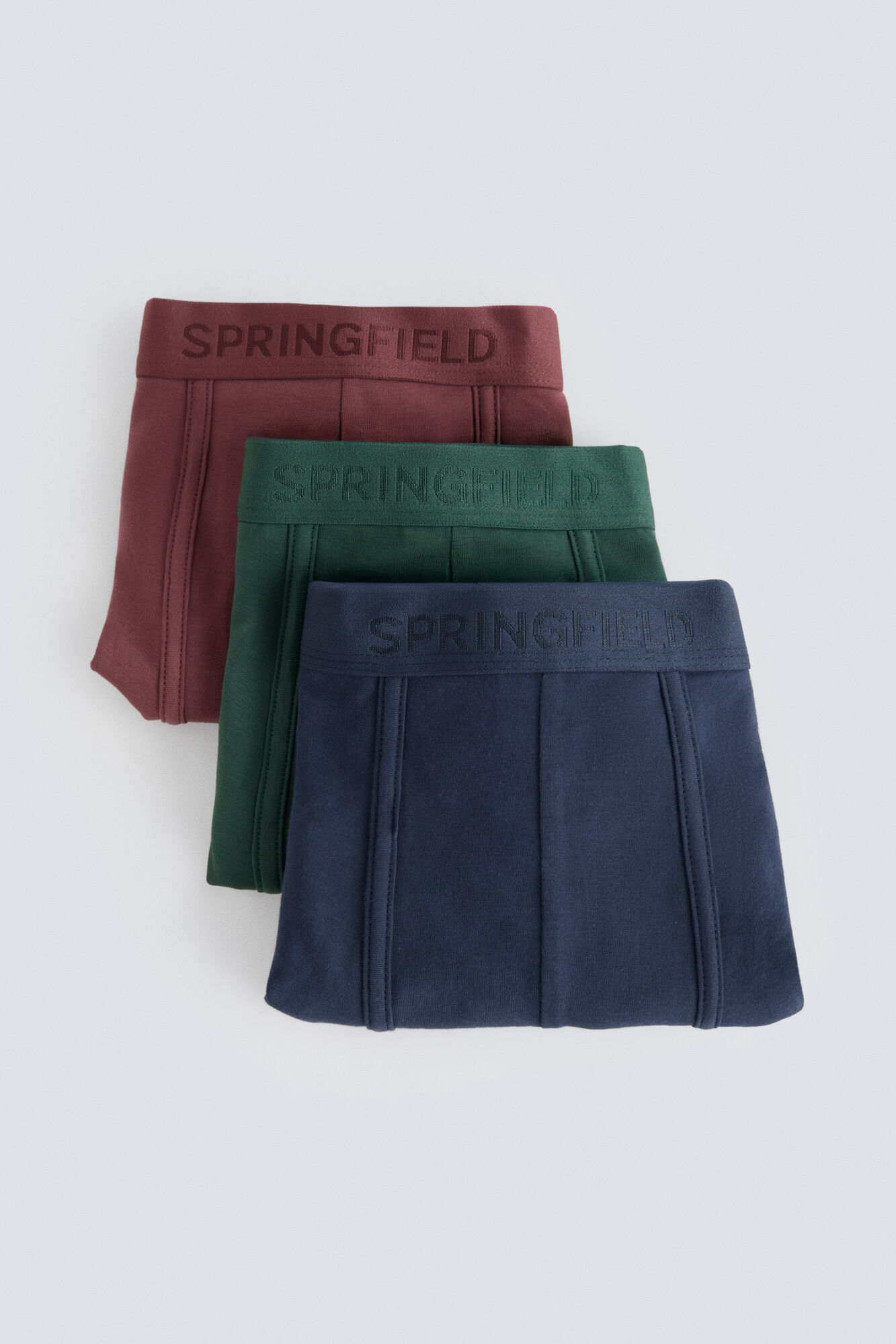 Springfield Pack de 3 b&oacute;xers verde